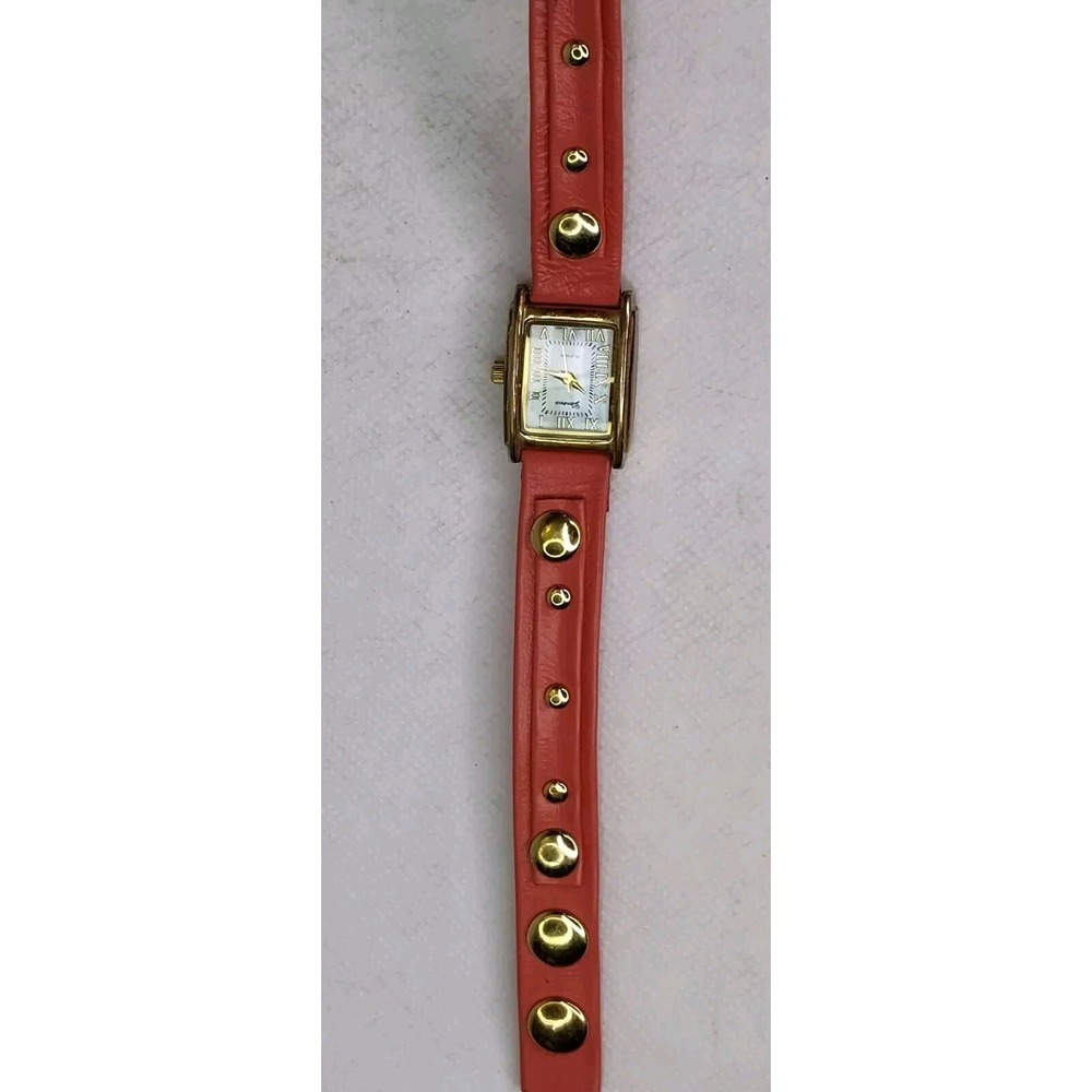 Geneva Platinum Women Watch Pink‎ Long Strap Wrap Nailheads  SEE B44.1GA1493 - Picture 3 of 10